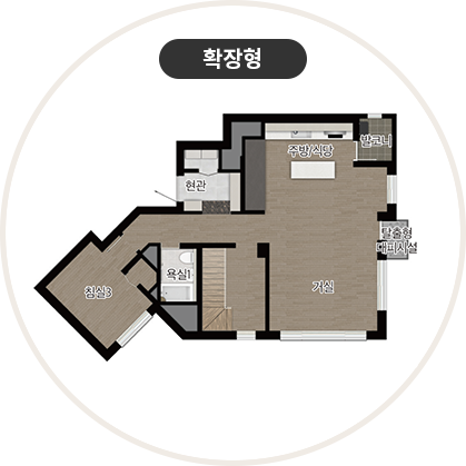 수성포레스트스위첸 112㎡ 타입 평면도