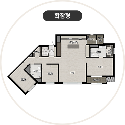 수성포레스트스위첸 114㎡ 타입 평면도
