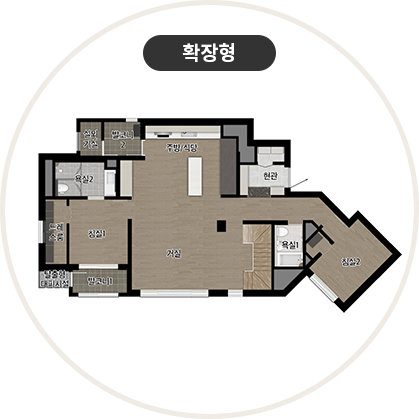 수성포레스트스위첸 142㎡ 타입 평면도