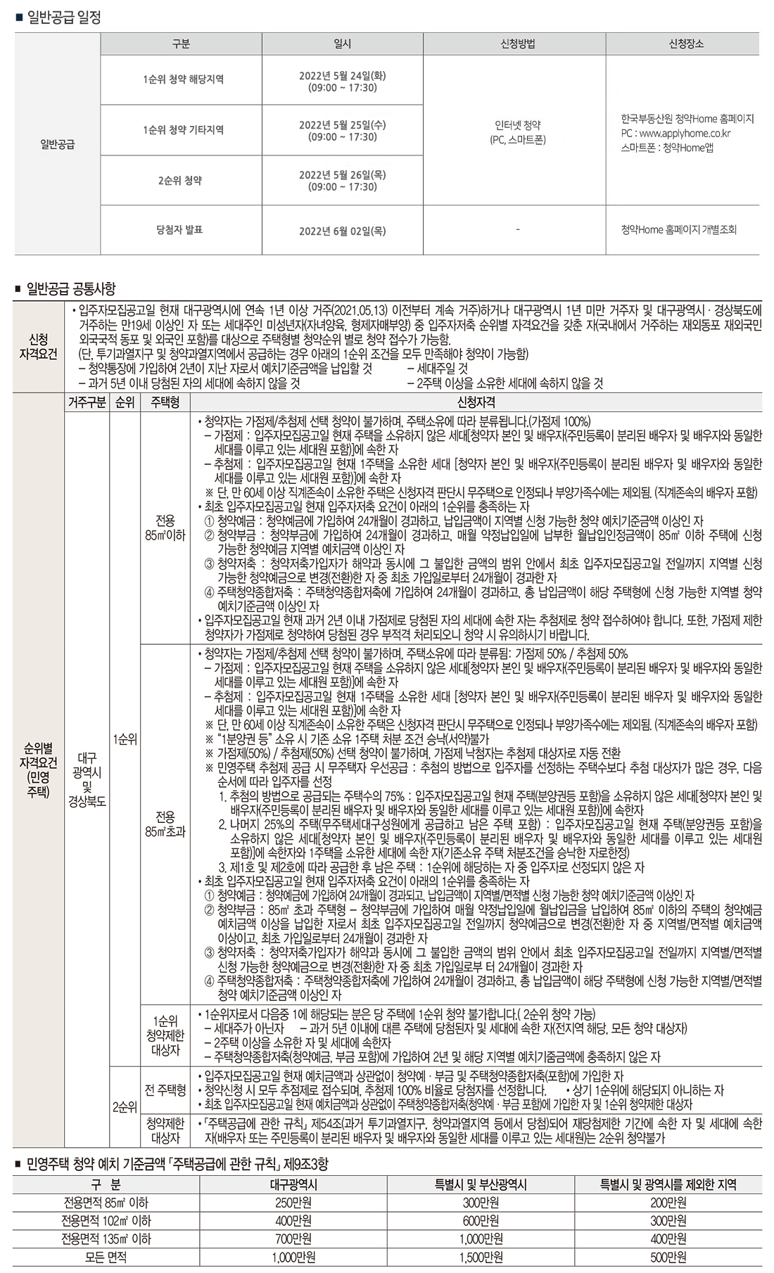 수성포레스트스위첸 일반공급